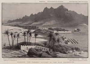アカシェはナイル遠征の現在の前哨地 作： Charles J. Staniland